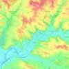 Mappa topografica Eymet, altitudine, rilievo
