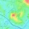 Mappa topografica Barn Hill Open Space, altitudine, rilievo