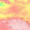 Mappa topografica 酒泉市, altitudine, rilievo