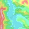 Mappa topografica Anglers Reach, altitudine, rilievo