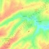 Mappa topografica Quéant, altitudine, rilievo