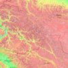 Mappa topografica Karakoram قراقرم, altitudine, rilievo