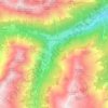 Mappa topografica Gries im Sellrain, altitudine, rilievo