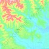 Mappa topografica Monte Alverne, altitudine, rilievo