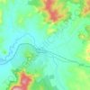 Mappa topografica Elmhurst, altitudine, rilievo