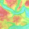 Mappa topografica Sigmaringendorf, altitudine, rilievo