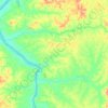 Mappa topografica Arapoema, altitudine, rilievo