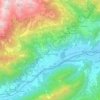 Mappa topografica Roncegno Terme, altitudine, rilievo