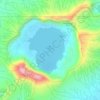 Mappa topografica Taal Crater Lake, altitudine, rilievo