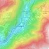 Mappa topografica Saint-Marcel, altitudine, rilievo