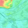 Mappa topografica Rüsselsheim am Main, altitudine, rilievo