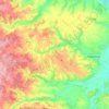 Mappa topografica Рута, altitudine, rilievo