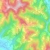 Mappa topografica Gottasecca, altitudine, rilievo