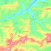 Mappa topografica Montottone, altitudine, rilievo