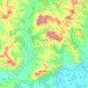 Mappa topografica Pinel-Hauterive, altitudine, rilievo