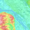 Mappa topografica Волга, altitudine, rilievo