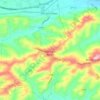 Mappa topografica Monte San Giusto, altitudine, rilievo