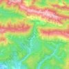 Mappa topografica Lusevera, altitudine, rilievo