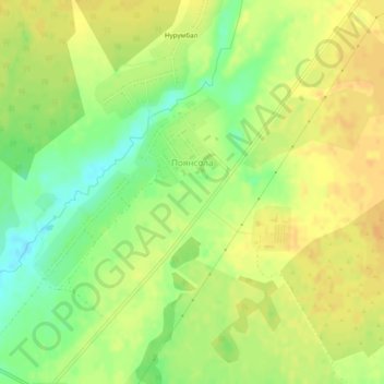 Mappa topografica Поянсола, altitudine, rilievo