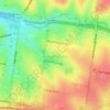 Mappa topografica Box Hill North, altitudine, rilievo