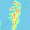 Mappa topografica Sarangani Island, altitudine, rilievo