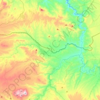 Mappa topografica Dehesas de Guadix, altitudine, rilievo