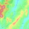 Mappa topografica Lowell, altitudine, rilievo