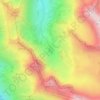 Mappa topografica Семицветное, altitudine, rilievo