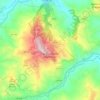 Mappa topografica Montefalcone Appennino, altitudine, rilievo