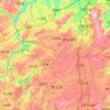 Mappa topografica 修文县, altitudine, rilievo