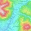 Mappa topografica Cene, altitudine, rilievo