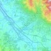 Mappa topografica Terranuova Bracciolini, altitudine, rilievo