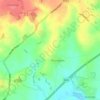 Mappa topografica Thurlaston, altitudine, rilievo