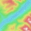 Mappa topografica Cariboo Lake, altitudine, rilievo