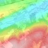 Mappa topografica Gaspereau, altitudine, rilievo