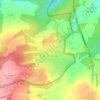 Mappa topografica Villars-le-Sec, altitudine, rilievo