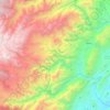 Mappa topografica Rovira, altitudine, rilievo