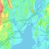 Mappa topografica New Haven, altitudine, rilievo