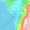 Mappa topografica Ocrida, altitudine, rilievo