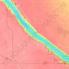 Mappa topografica Buffalo Pound Lake, altitudine, rilievo