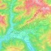 Mappa topografica Rovetta, altitudine, rilievo