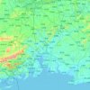 Mappa topografica 钦州市, altitudine, rilievo