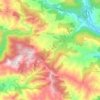 Mappa topografica Bonansa, altitudine, rilievo