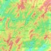 Mappa topografica 汝城县, altitudine, rilievo