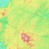 Mappa topografica Aracê, altitudine, rilievo