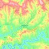 Mappa topografica Pampilhosa da Serra, altitudine, rilievo