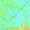 Mappa topografica Saline County, altitudine, rilievo