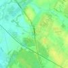 Mappa topografica Gądki, altitudine, rilievo