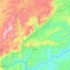 Mappa topografica Passa Vinte, altitudine, rilievo