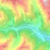 Mappa topografica Saint-Oyen, altitudine, rilievo